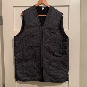 Versatile and Like-New: Navy Barbour Polarquilt Vest/Liner